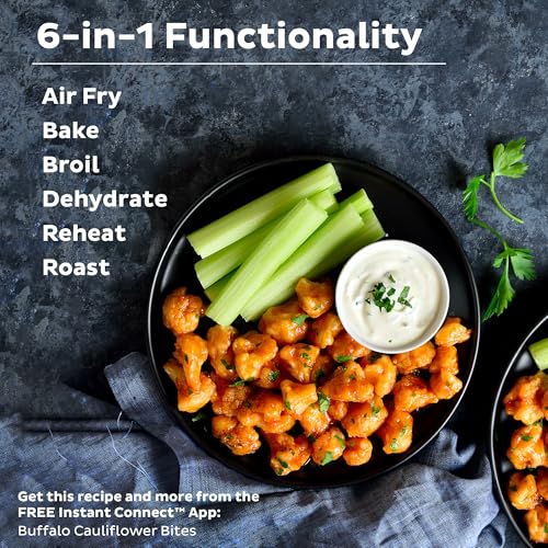 6QT XL Air Fryer, 6-in-1, Dishwasher-Safe, Black P96556