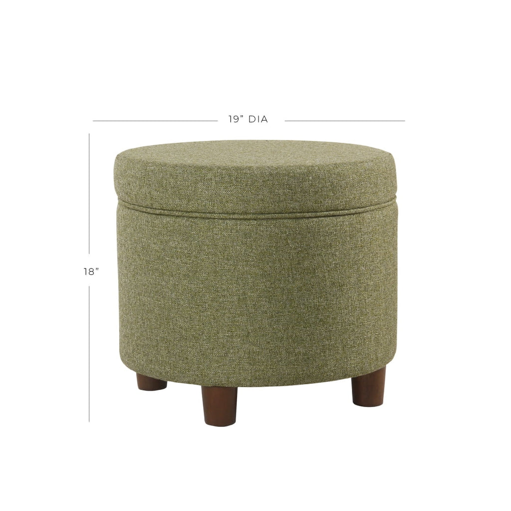 Round Storage Ottoman U162