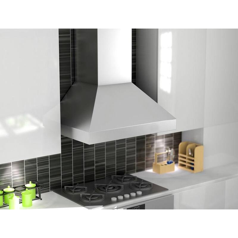 36 in. 500 CFM Convertible Wall Mount Range Hood in Stainless Steel E7162