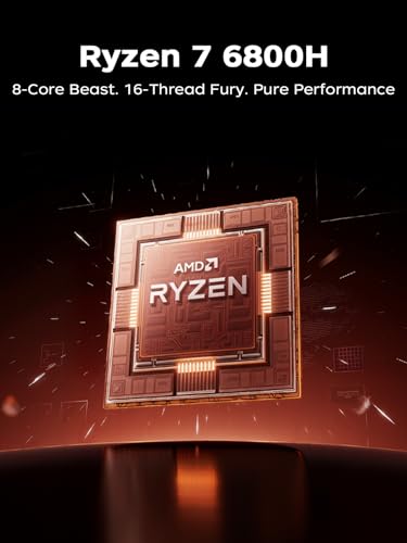 16 Inch FHD Display Laptop with AMD Ryzen 7 6800H Processor 16GB Ram DDR5 512GB SSD Notebook with Backlit Keyboard L461764
