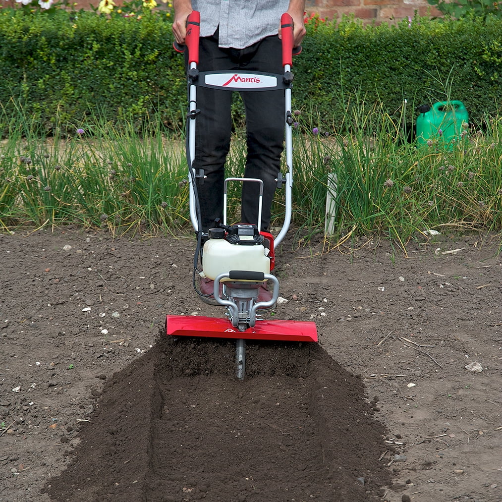 Heavy Duty 4-cycle Gas Powered 35cc Garden Tiller and Cultivator B776