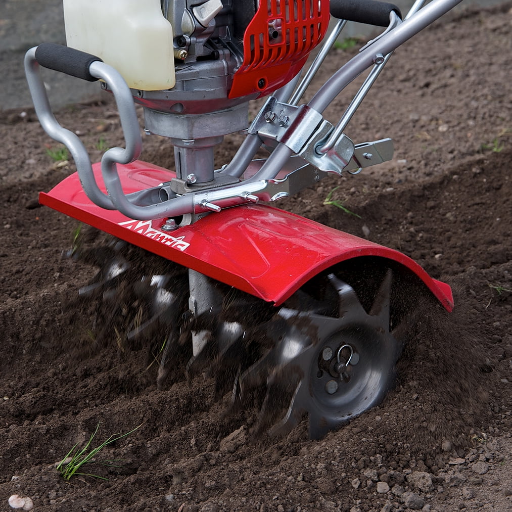 Heavy Duty 4-cycle Gas Powered 35cc Garden Tiller and Cultivator B776