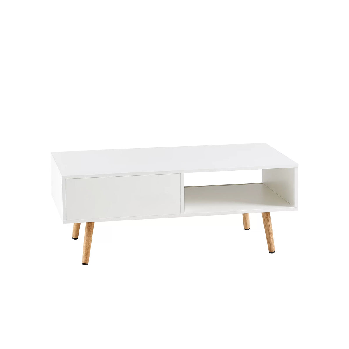 41.34" Rattan Coffee Table with Sliding Door Storage H23117