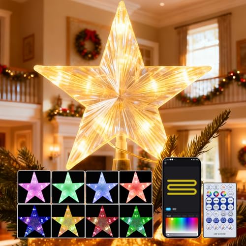 Color Changing Christmas Star Tree Topper Z71872