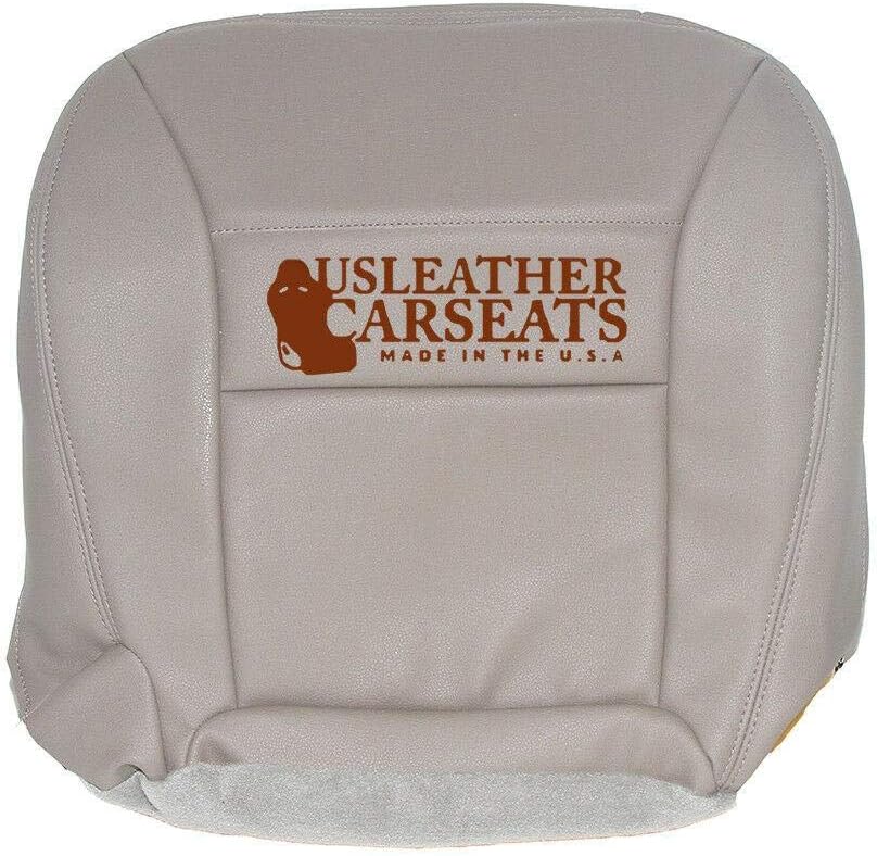 Synthetic Leather Driver Bottom Seat Cover Tan X654717