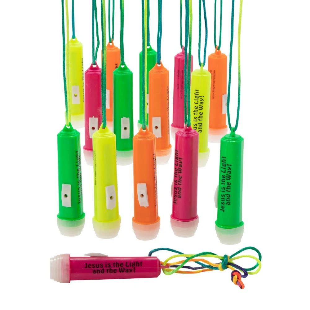 48ct Mini Flashlights on A Rope K63076