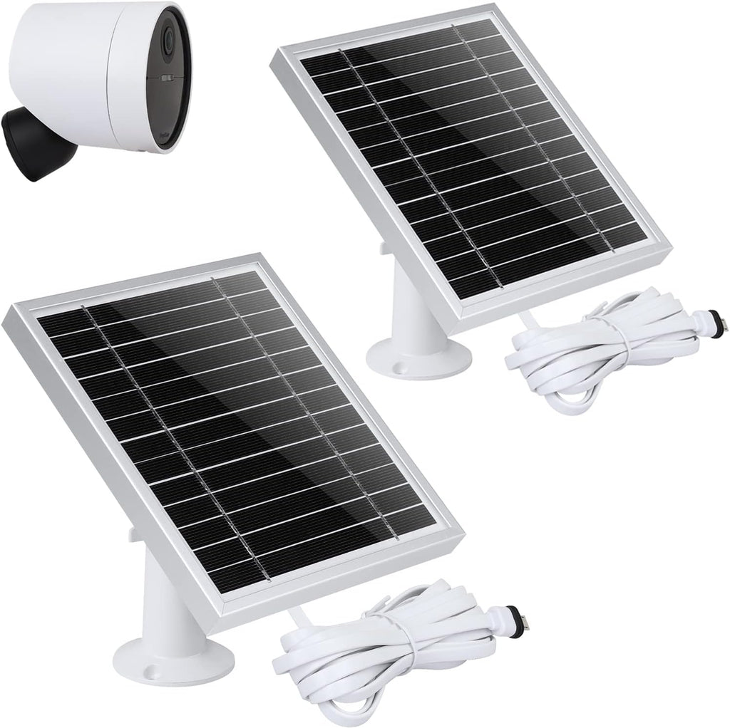 Silver 2PACK Solar Panel for Outdoor Security Camera K903