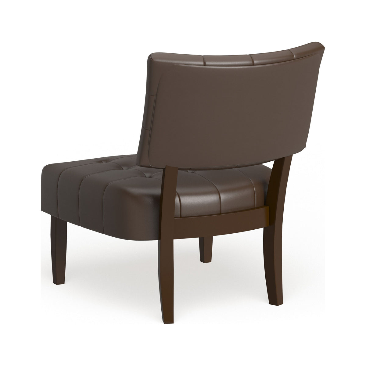 Brown Tufted Slipper Chair D46974