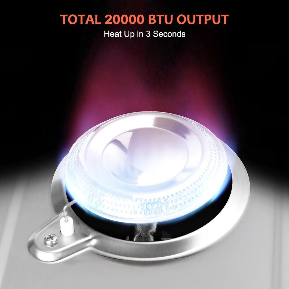2 Burner Propane Camping Stove 20,000 BTU O636000