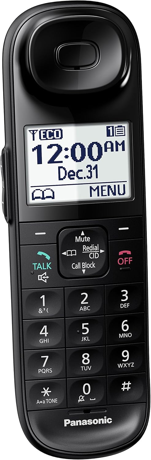 Black Cordless Phone Handset Accessory E21117