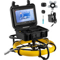 Sewer Camera 150ft/45.6m with 9 in Color LCD Monitor, IP68 Waterproof Pipe Camera W36025