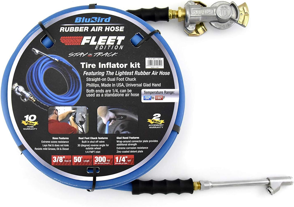 3/8" x 50' 300 PSI Polyester Braided Tire Inflator Kit, Pack of 2 B12671