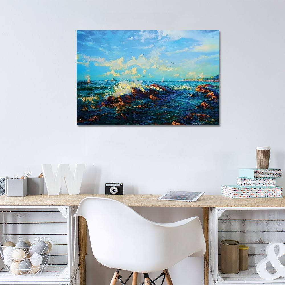 Sea of Tranquility Print Canvas Art L701490
