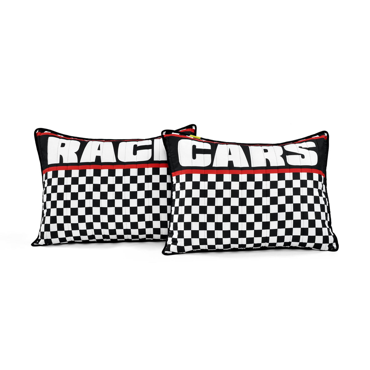 Racing Cars Quilt Black Multi 4pc Set Twin N2367
