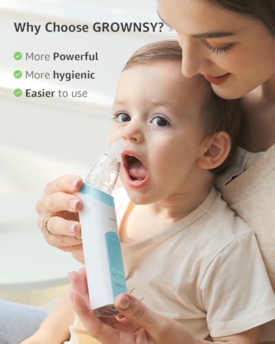 Baby Nasal Aspirator with 3 Soft Silicone Tips F326