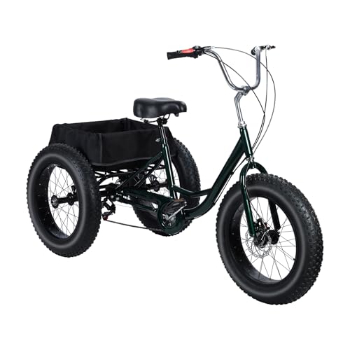 20" x 4.0 Fat Snow Tires 7 Speed Tricycle with Double Disc Brake A99314