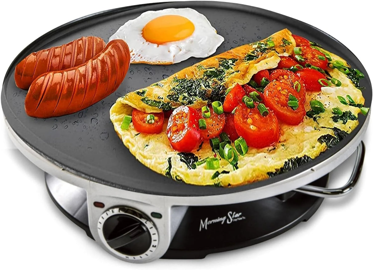 Non Stick Electric Crepe Maker with Temperature Knob P94426