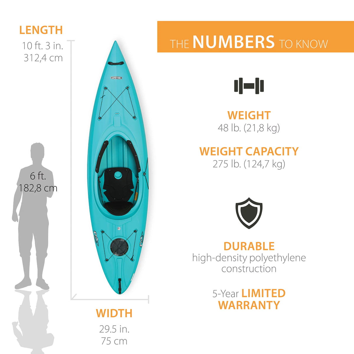 Teal Sit-Inside Kayak I3816