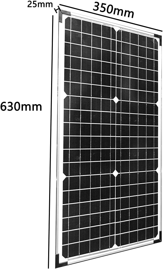 30W 12V Solar Panel with Mounting Bracket Pack of 2 R53290