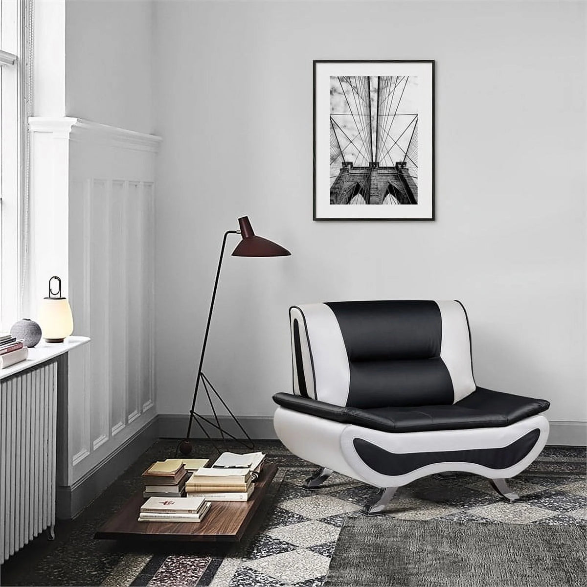 Faux Leather Accent Chair C975