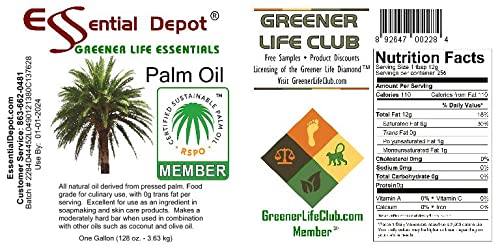 1 Gallon 128 oz Food Grade Coconut Oil S37930
