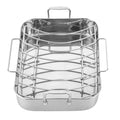 Stainless Steel Roasting Pan with Nonstick Rack 16.5" x 12" X8802
