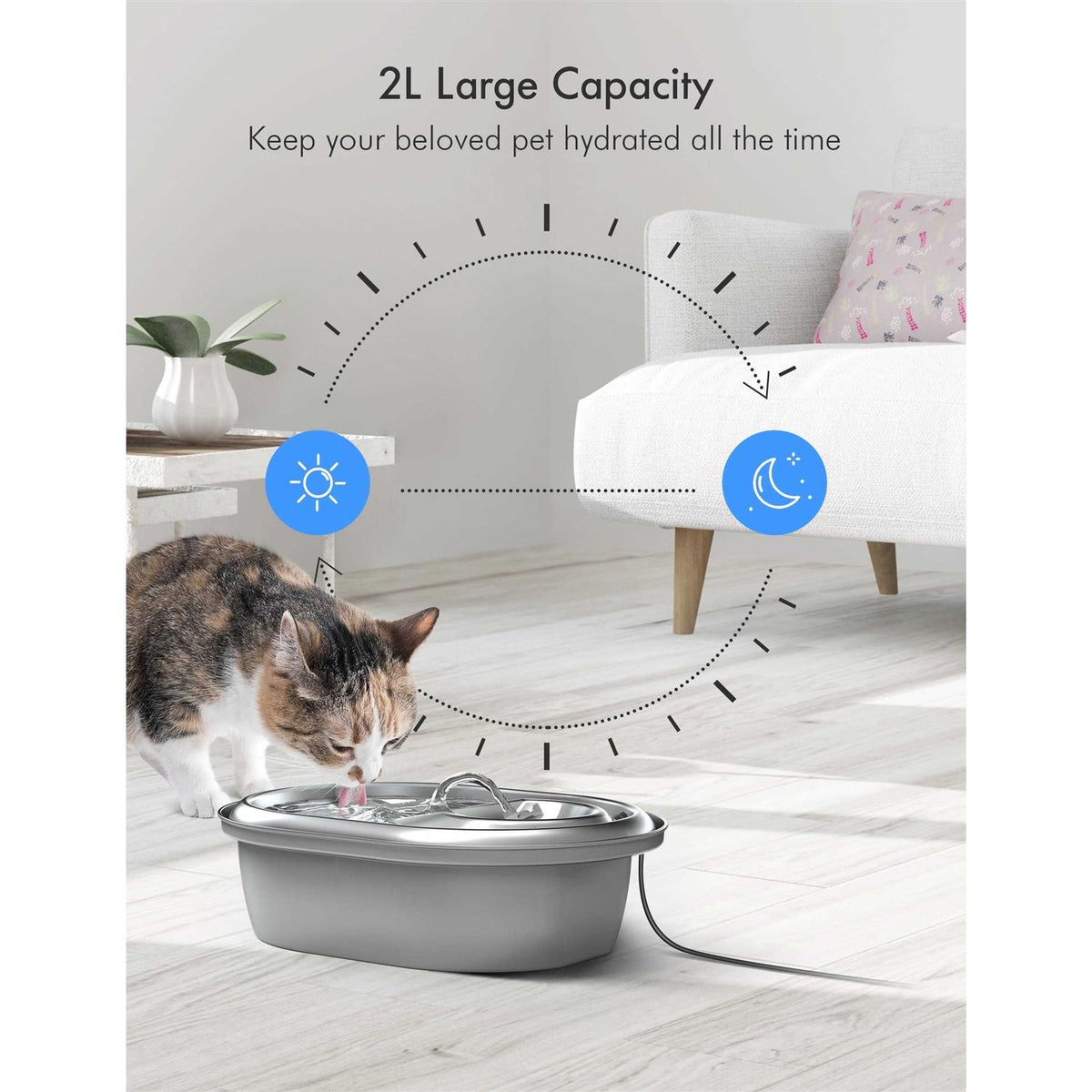 Cat Water Fountain Stainless Steel R80761