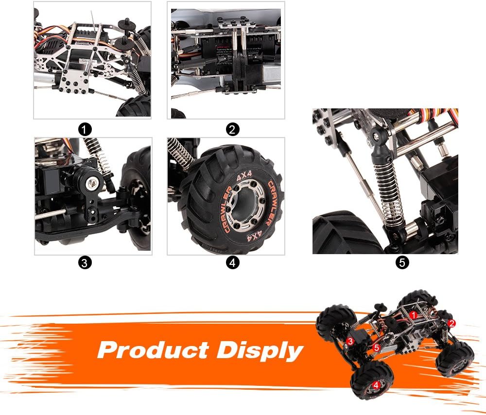 1/24 2.4GHz 4WD 4WS RC Rock Crawler R23861