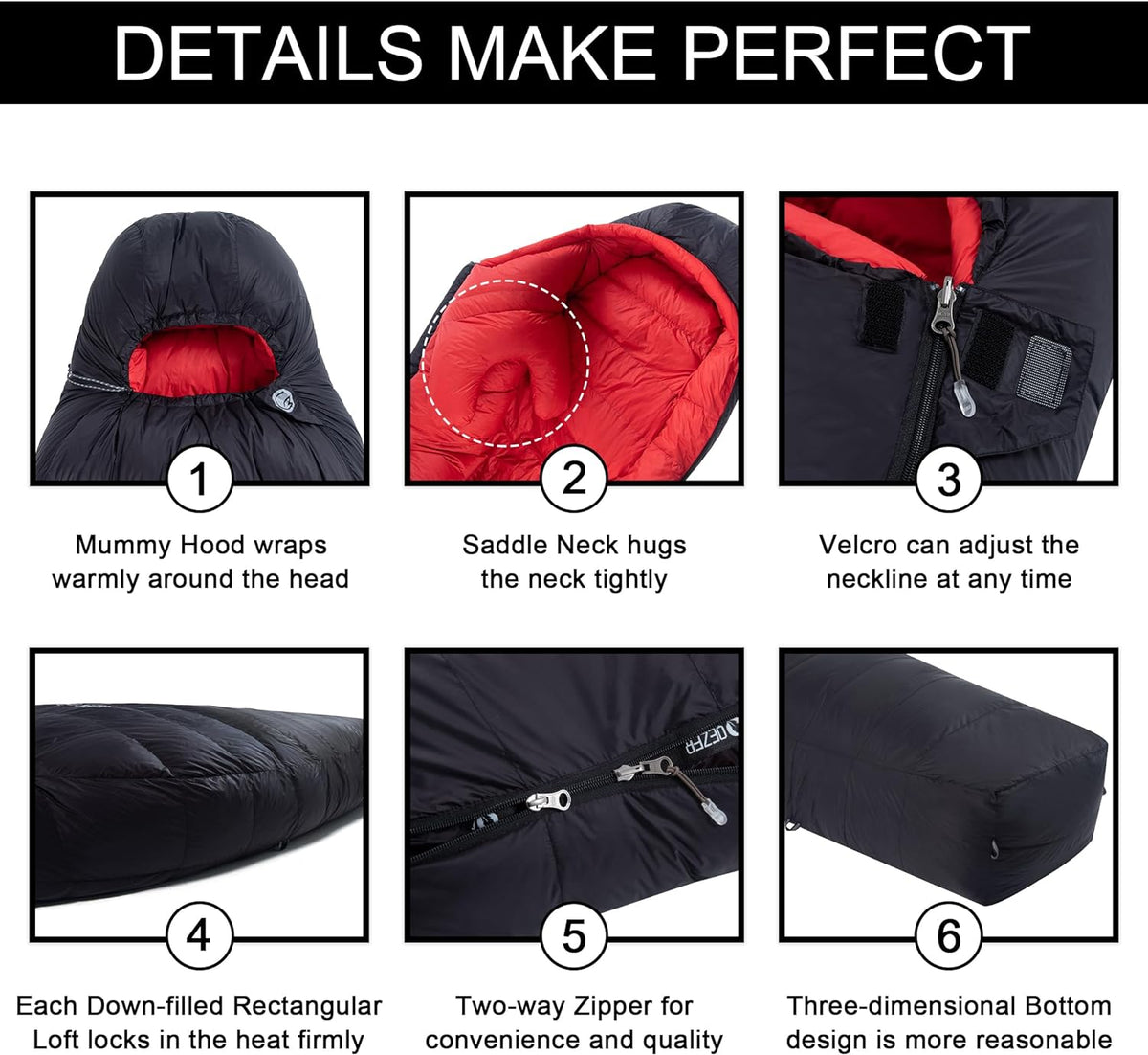 660 Fill Power Down Sleeping Bag -20°F / -8°F / 0°F / 10°F L621743