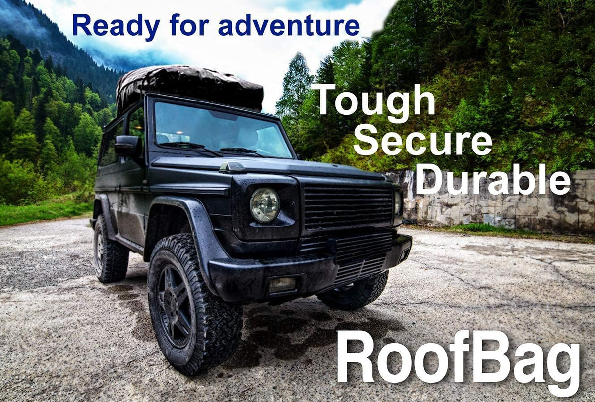 11 Cubic Feet Waterproof Rooftop Cargo Carrier with Straps and Mat X594915