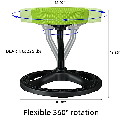 Pink Non-Slip Balance Stool with Washable Seat Cover J9841