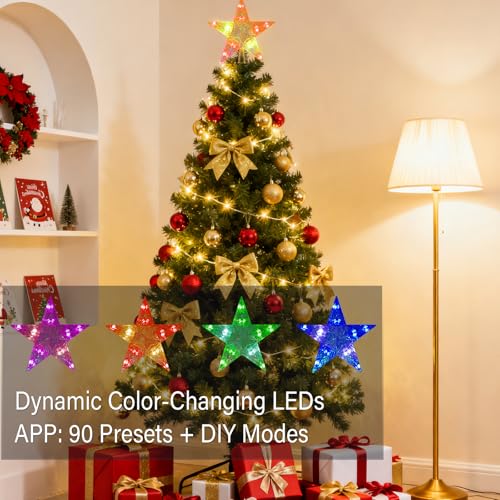 Color Changing Christmas Star Tree Topper Z71872