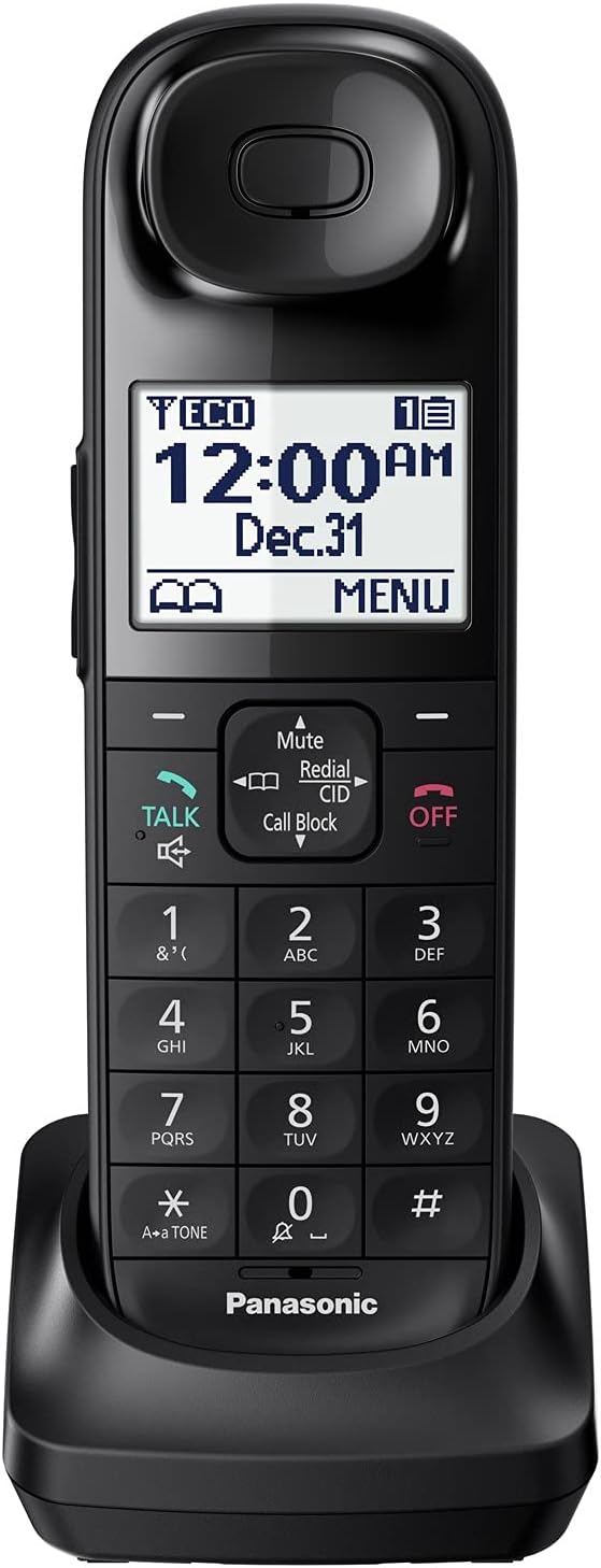 Black Cordless Phone Handset Accessory E21117
