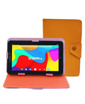 7 in. 2GB Ram 32GB Storage Android 10 Tablet with Brown Leather Case W889428