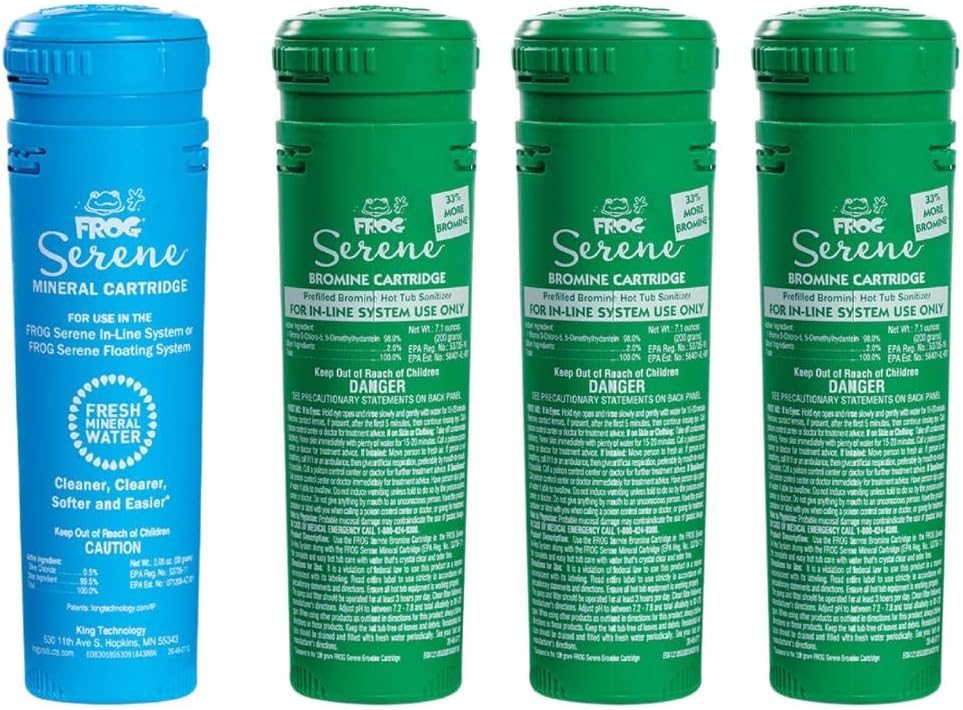 FROG Serene Mineral Cartridge + 3 Bromine Cartridges (200 Grams) J22712