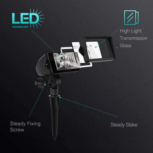18 Watt Weatherproof LED Landscape Floodlight 6 Pack Q7974