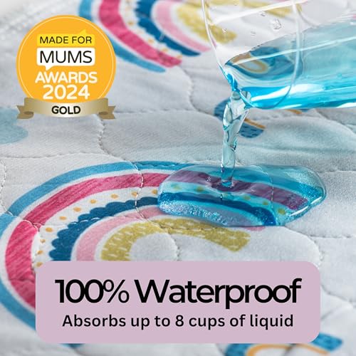 100% Waterproof Non Slip Washable Reusable Mattress Protector R98769