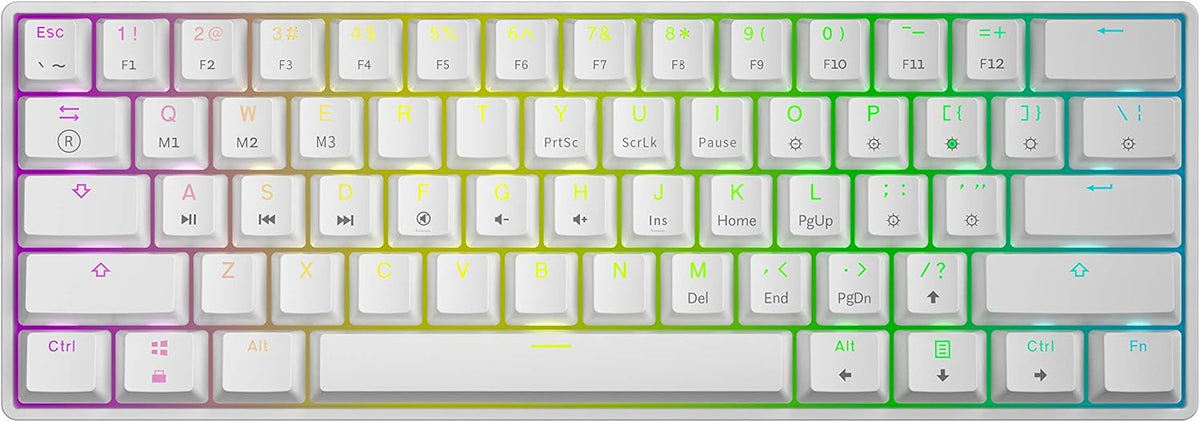 61 Keys Multi Color RGB Illuminated LED Backlit Wired Mechanical Gaming Keyboard B13683