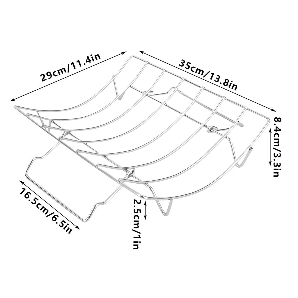 Stainless Steel Roasting Pan with Nonstick Rack 16.5" x 12" X8802