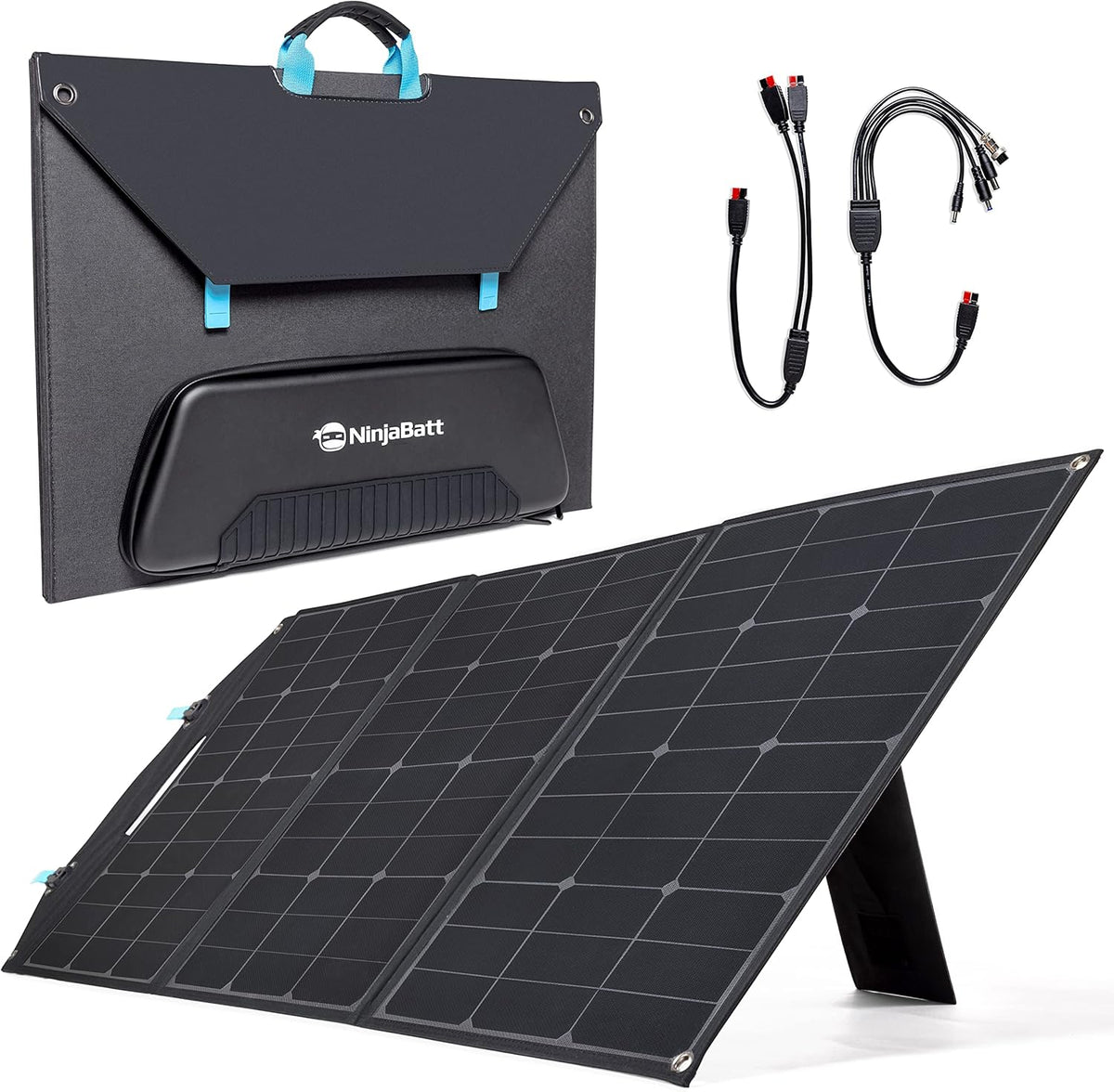 120W Foldable Portable Solar Panel with USB, Type C & DC Outputs P30042
