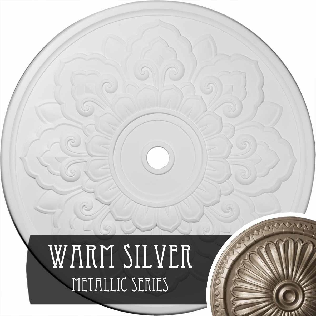 Lorry Ceiling Medallion (warm Silver) S68426