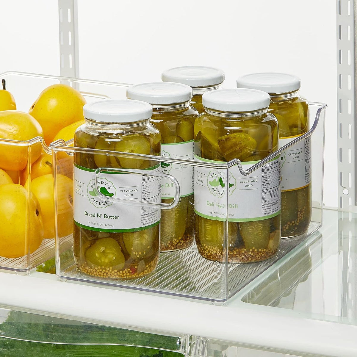 Clear Plastic Storage Bin with Handles I3123