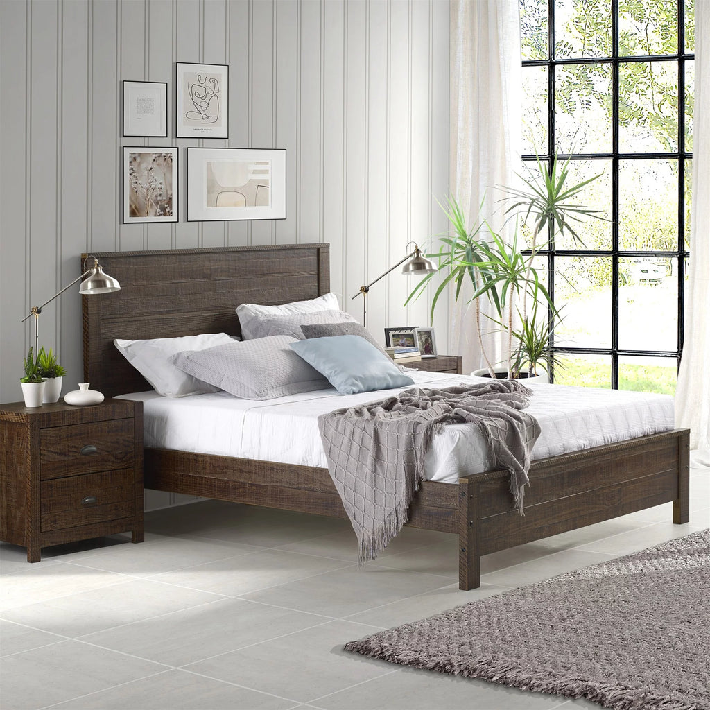 Solid Pinewood Twin Size Bed S884528