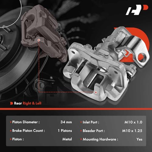 Disc Brake Caliper Assembly with Bracket Rear Right Passenger Side Y9231