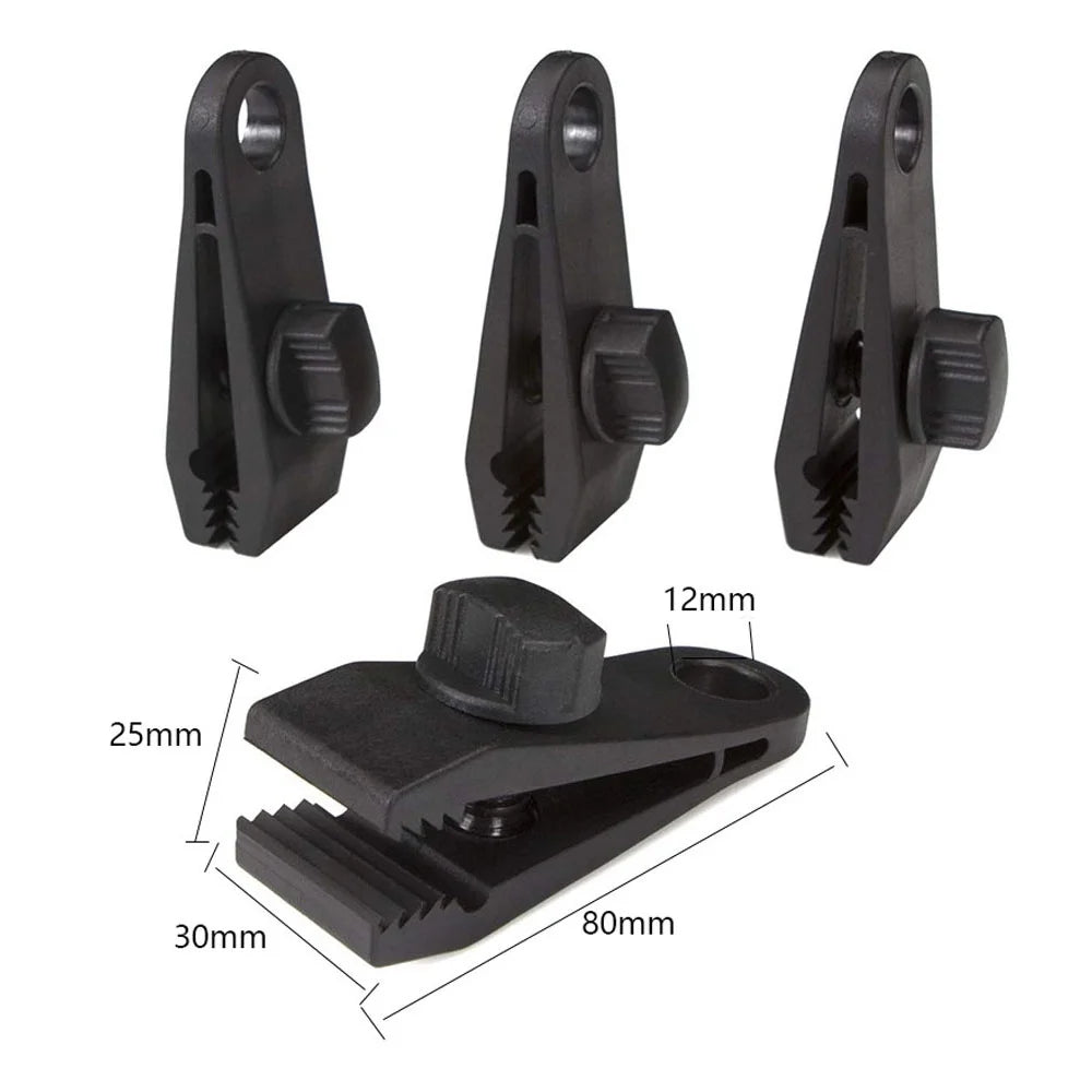 30pcs Heavy Duty Tarp Clips with Bungee Ball Cords Carabiners C27294