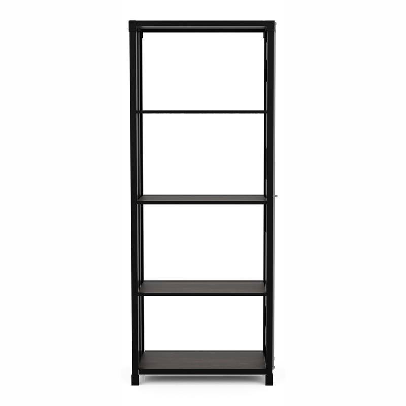 Sand Black Metal 4-Shelf Bookcase C355