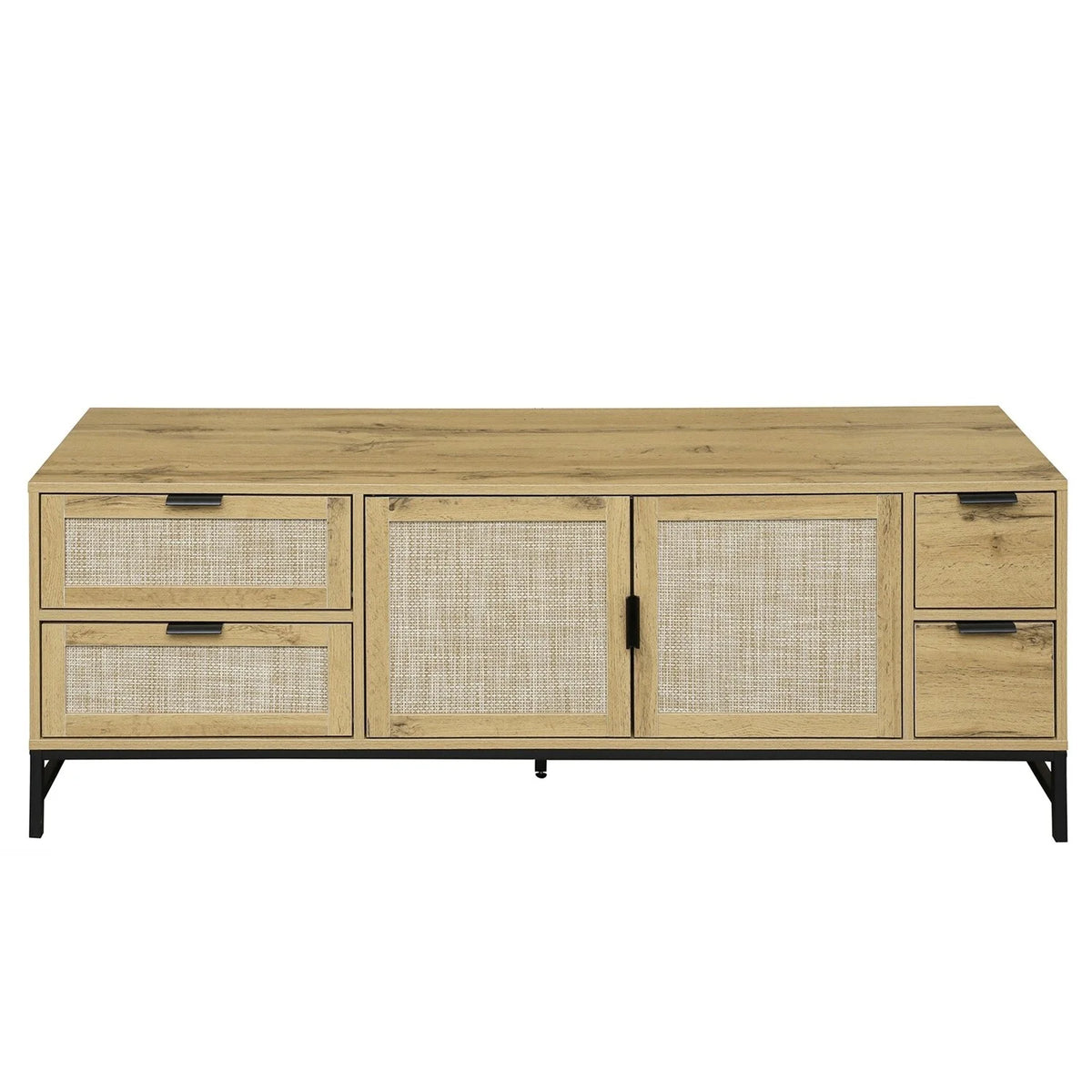 Rattan TV Stand up to 65" Brown I781
