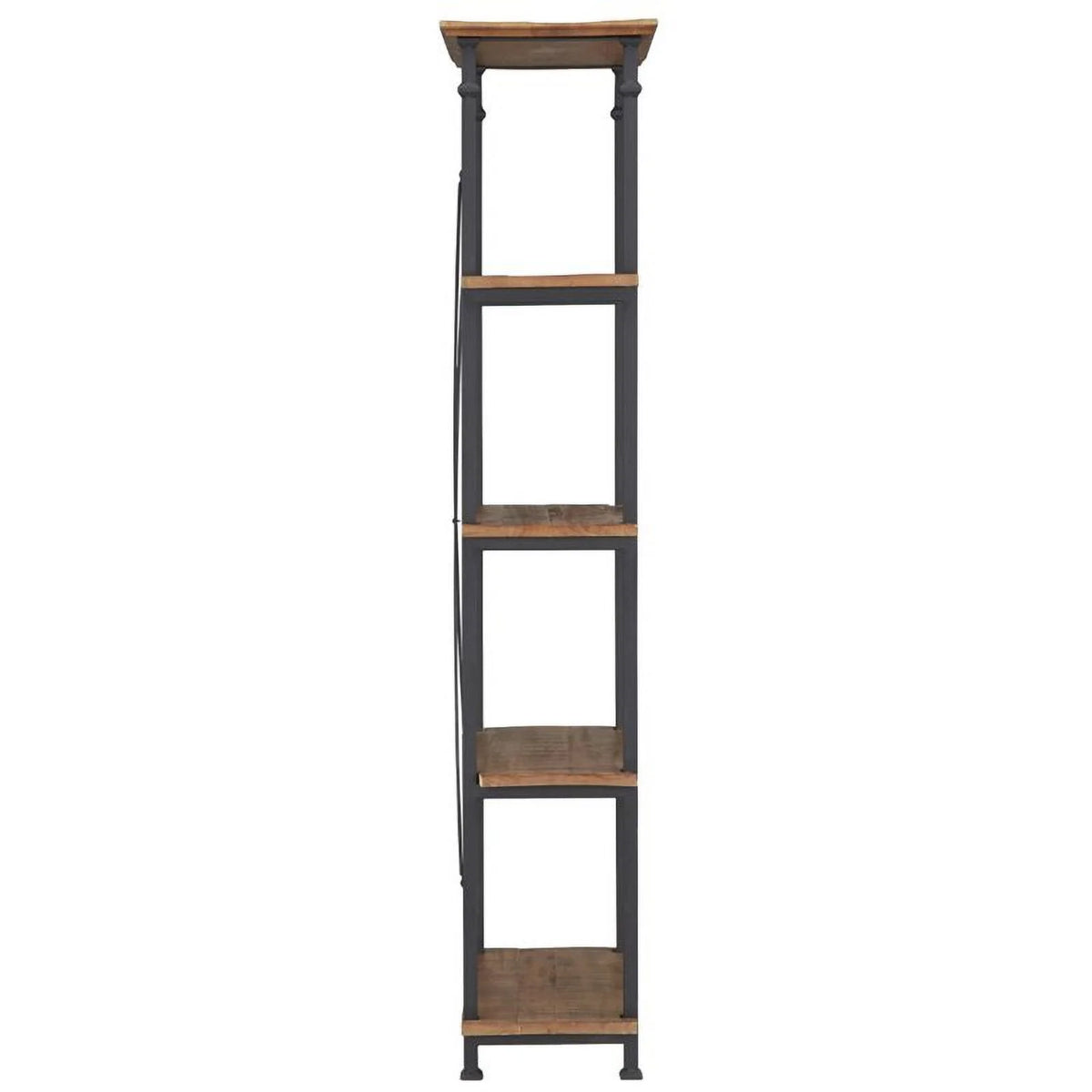 Solid Wood Bookcase in Rustic Brown Y1673