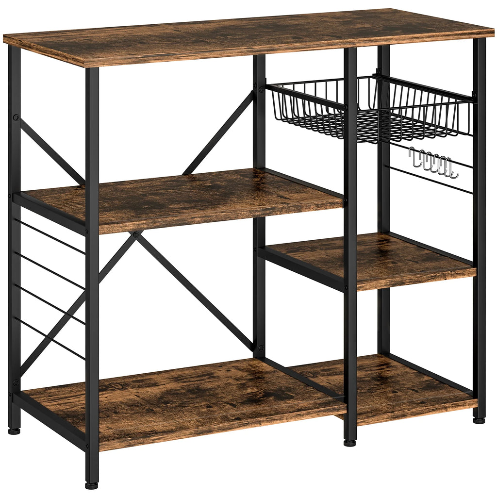 6 Tier Kitchen Bakers Rack with Power Outlet A947726