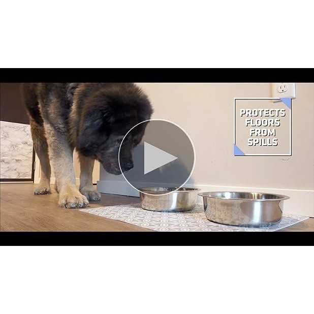 Pet Bowl Placemat Dog & Cat Food Feeding Mat K78693